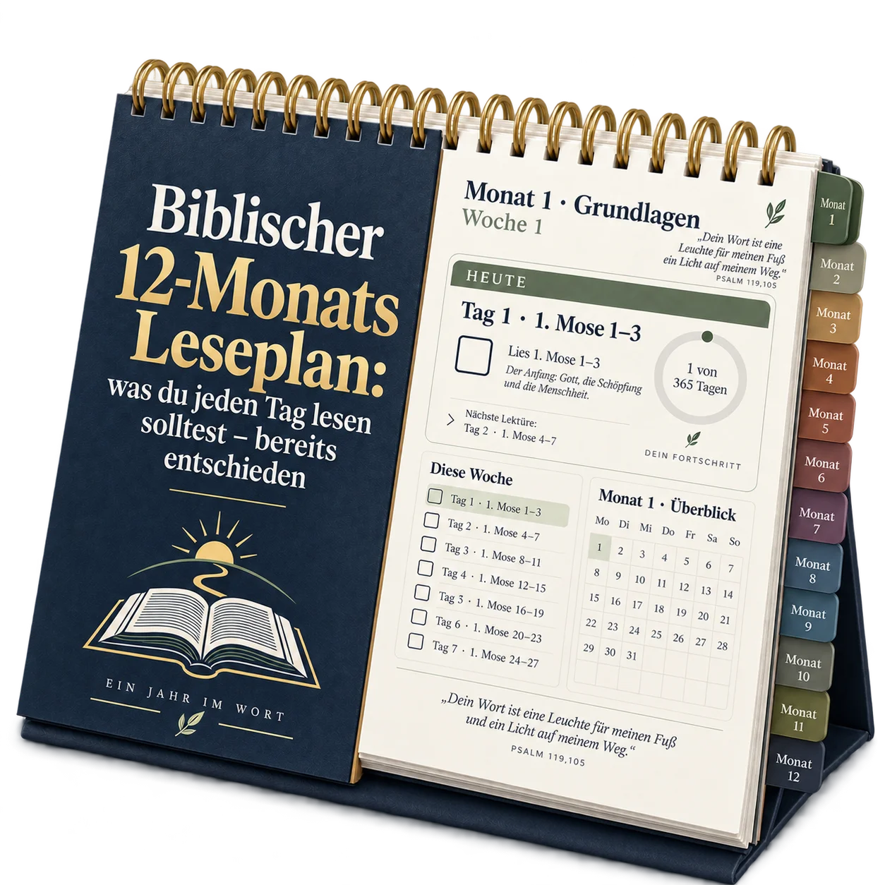 12-Monats-Leseplan