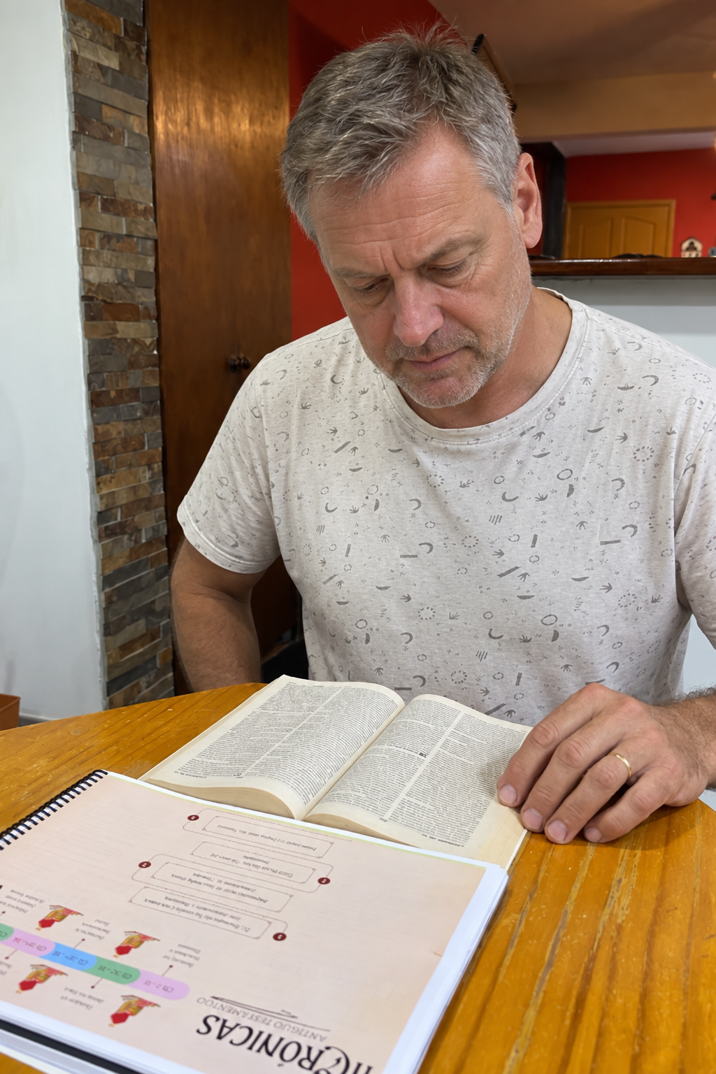 Thomas mit der Bibel-Landkarte